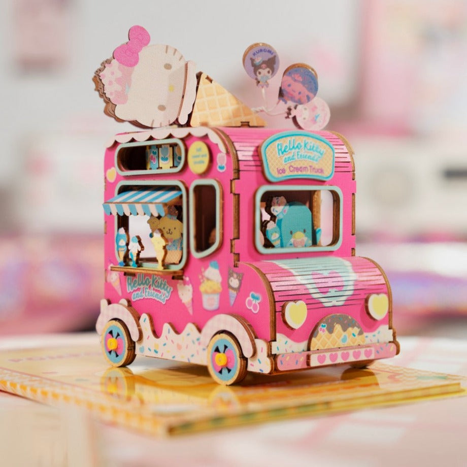 Hello Kitty and Friends Ice Cream Truck 3D Wooden Music Box Puzzle Buy Cheap Wiki