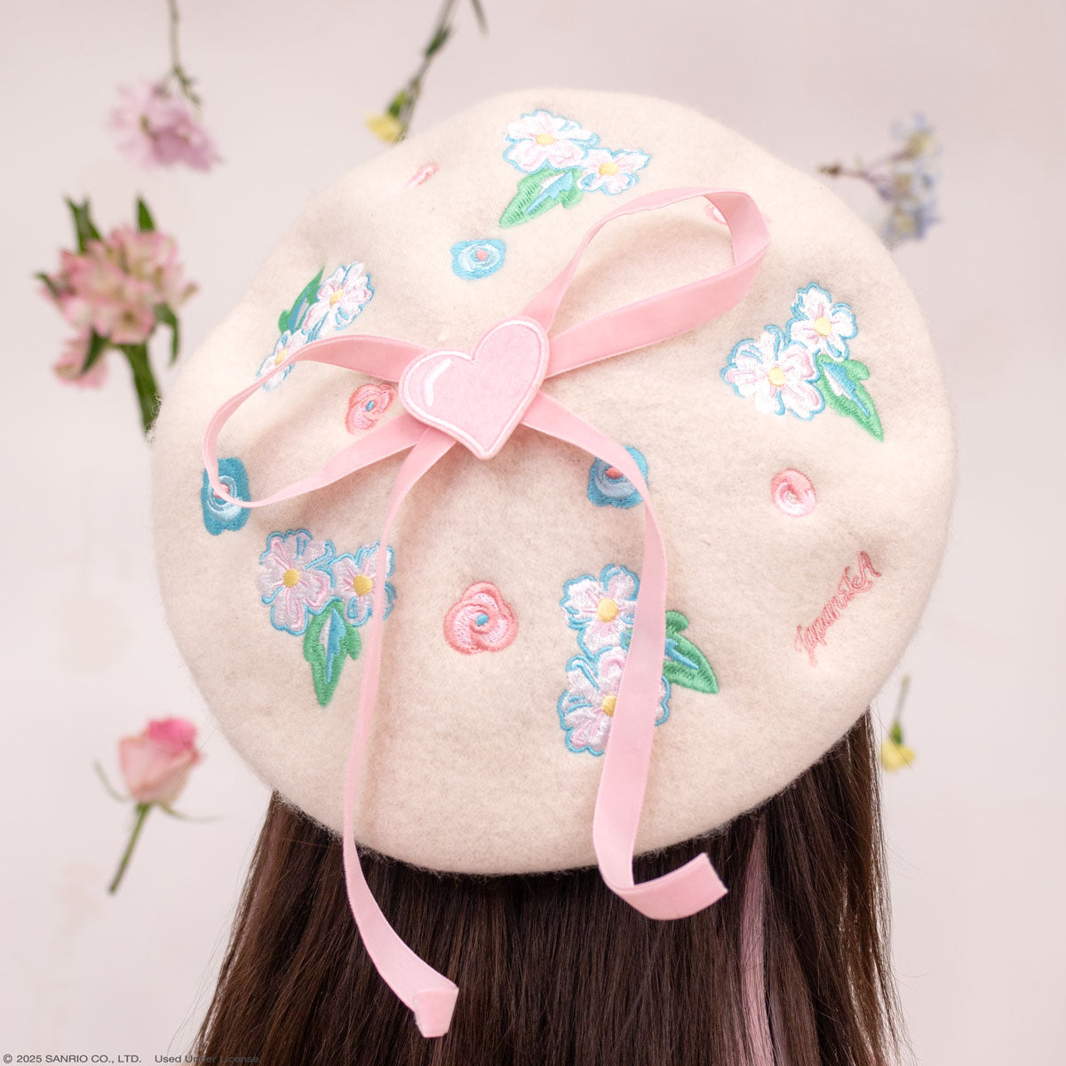 Hello Kitty JapanLA Floral Beret Lowest Pice Cheap Pice