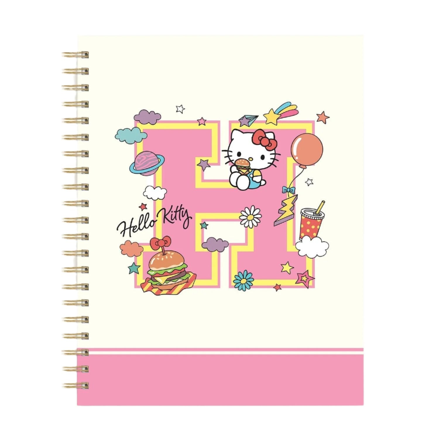 Hello Kitty x Studio Oh! College Letters Extra-Large Spiral Notebook Clearance Explore