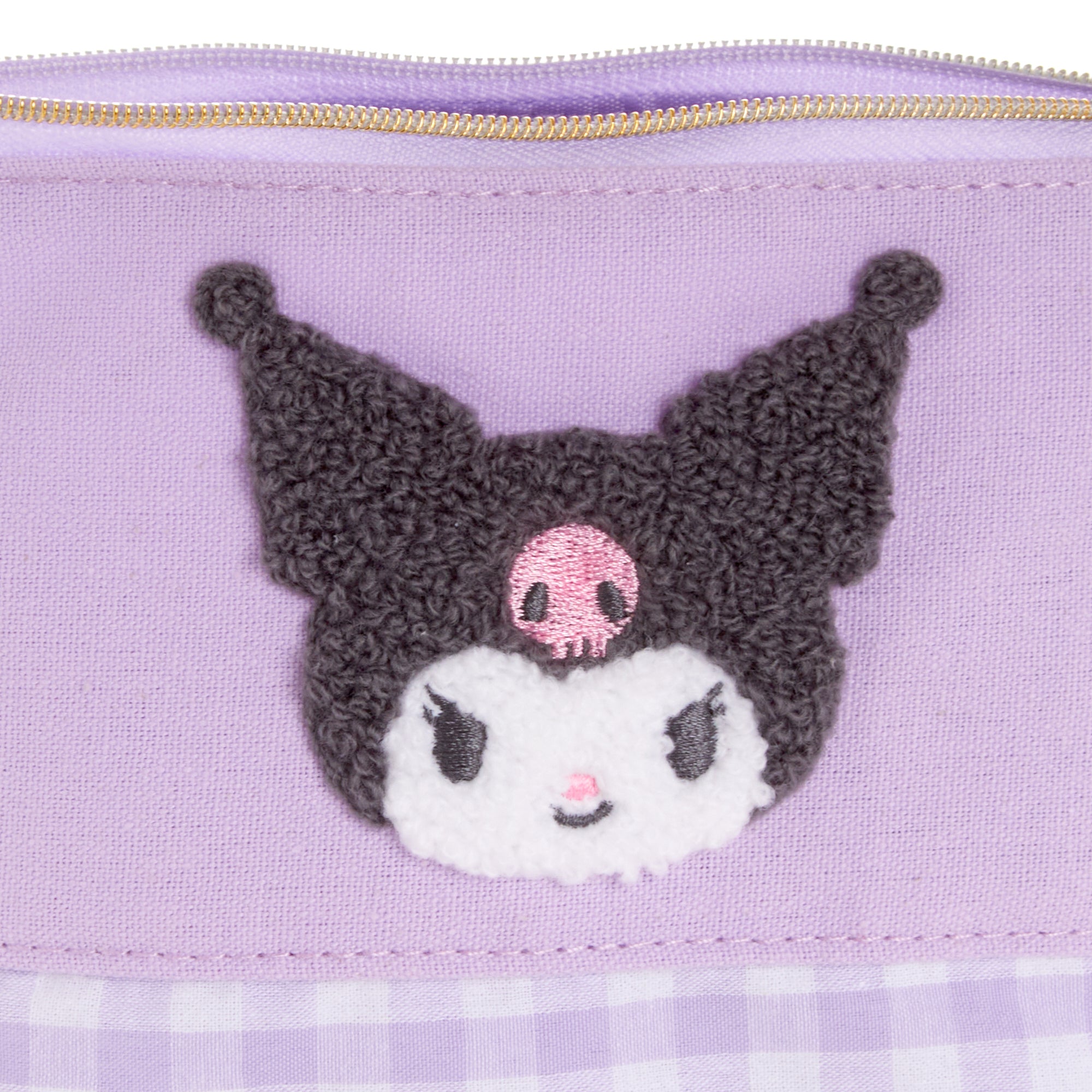 Kuromi Chenille Gingham Zipper Pouch Buy Cheap Visit New
