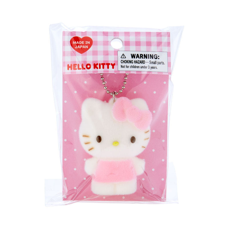 Hello Kitty Flocked Keychain Mascot Sale Cheap Pices