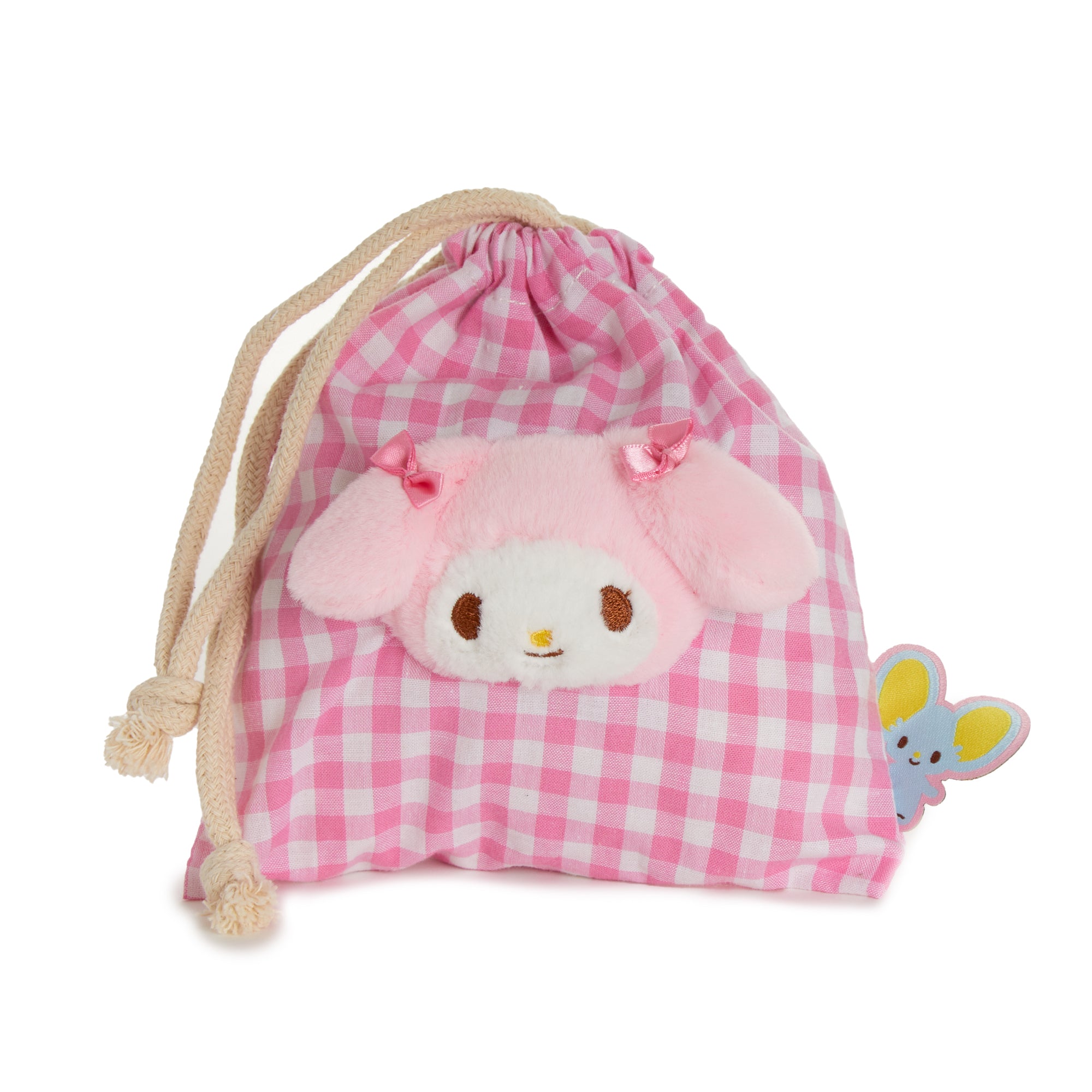 My Melody Drawstring Pouch (Gingham Cafe Series) Outlet For You
