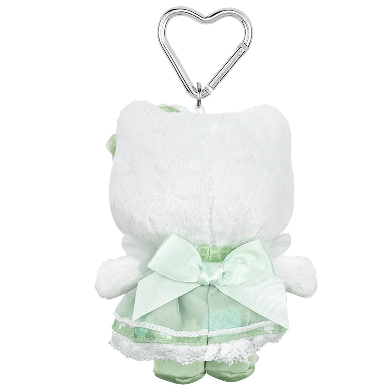 Hello Kitty Green Plush Mascot Keychain (50th Anniv. Floral Series) Supply Sale Online
