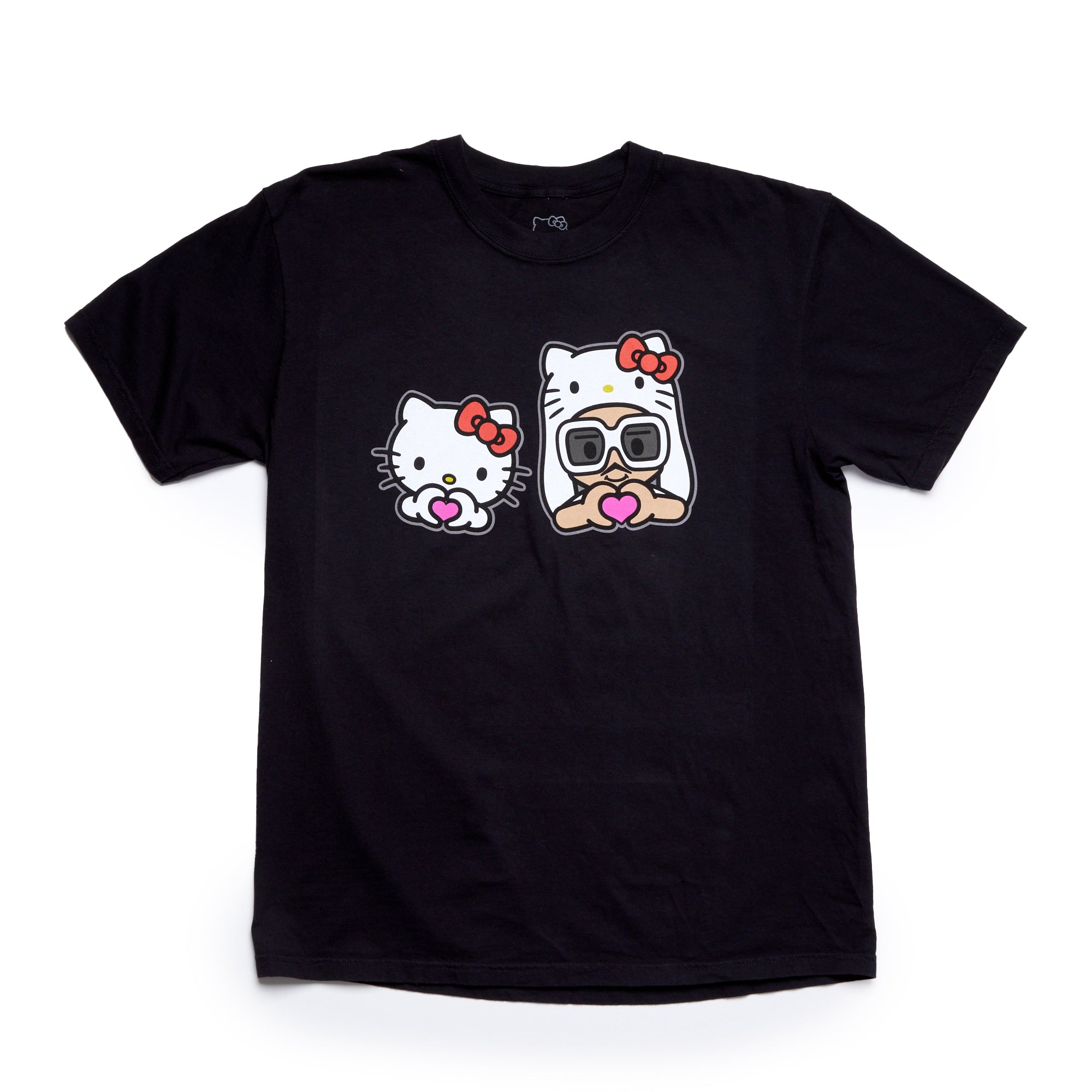 Hello Kitty x Bruno Mars Heart Hands Black Tee Outlet Low Pice Fee Shipping
