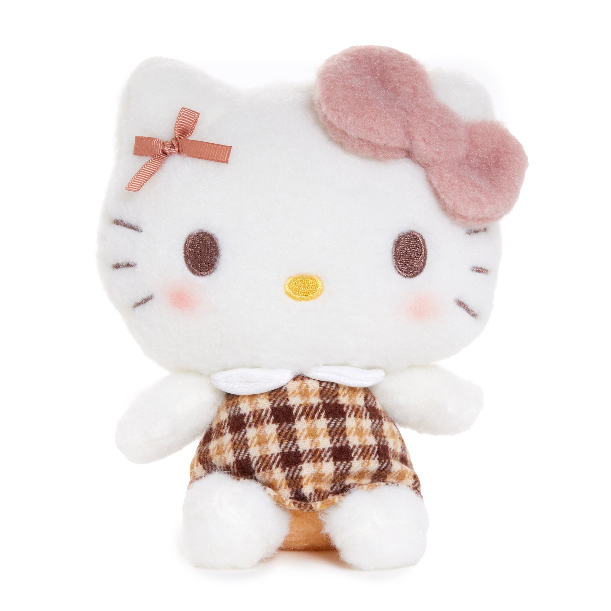 Hello Kitty 7 Plush (Mocha Check Series) Clearance Eastbay