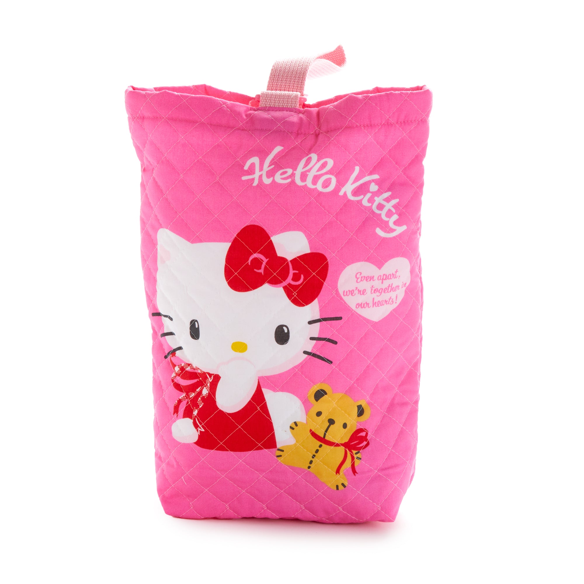Hello Kitty Quilted Small Travel Bag (Teddy Bear Series) 2025 Unisex For Sale
