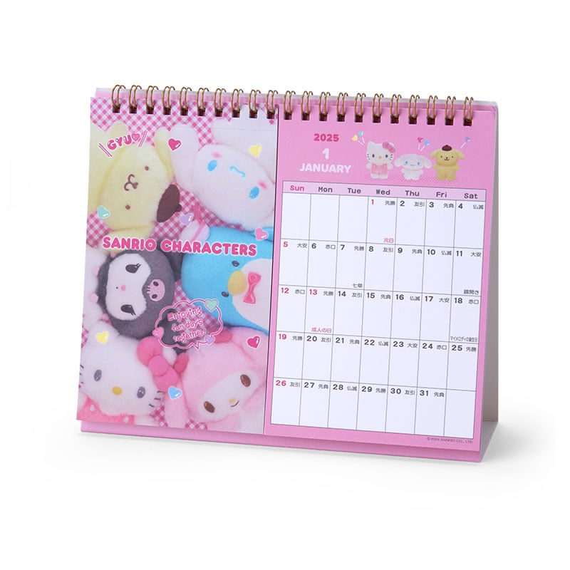 Sanrio Characters 2025 Postcard Desk Calendar Cheap Sale Visit New