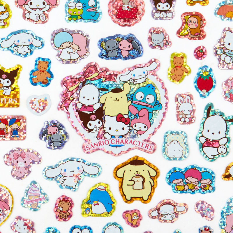 Sanrio Characters 100-Piece Glitter Sticker Sheet Looking For Online