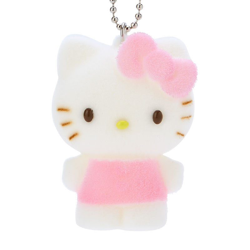 Hello Kitty Flocked Keychain Mascot Sale Cheap Pices
