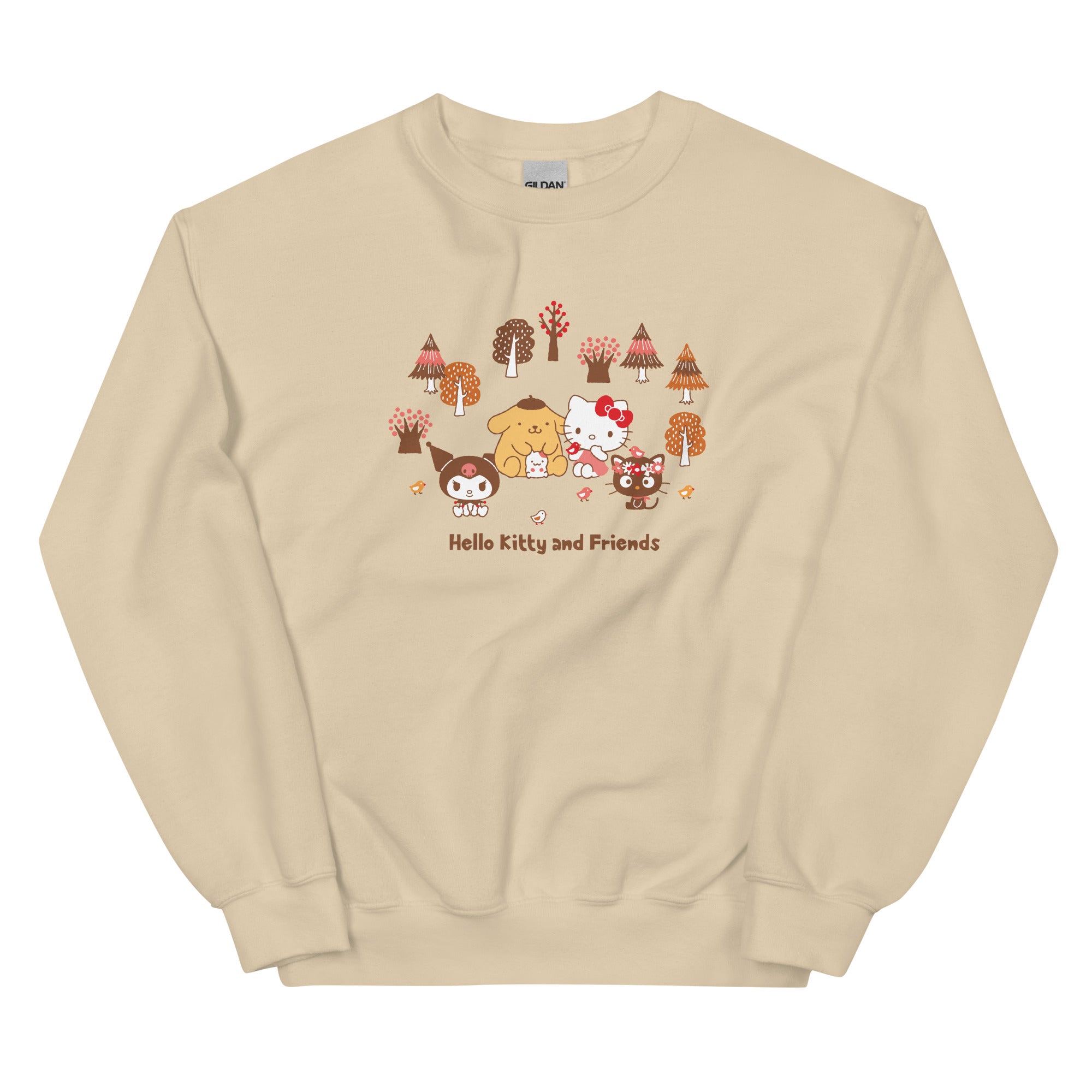 Hello Kitty and Friends Autumn Woods Classic Crewneck Cheap Sale Fashionable