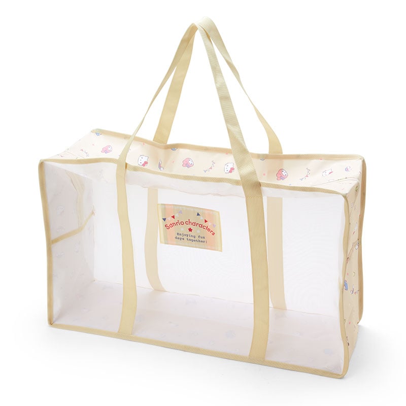 Sanrio Characters Mesh Storage Tote (Large) Outlet Extremely