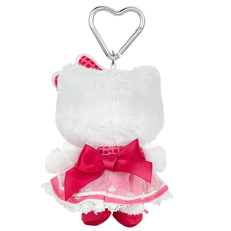 Hello Kitty Red Plush Mascot Keychain (50th Anniv. Floral Series) Cheap Sale Big Sale