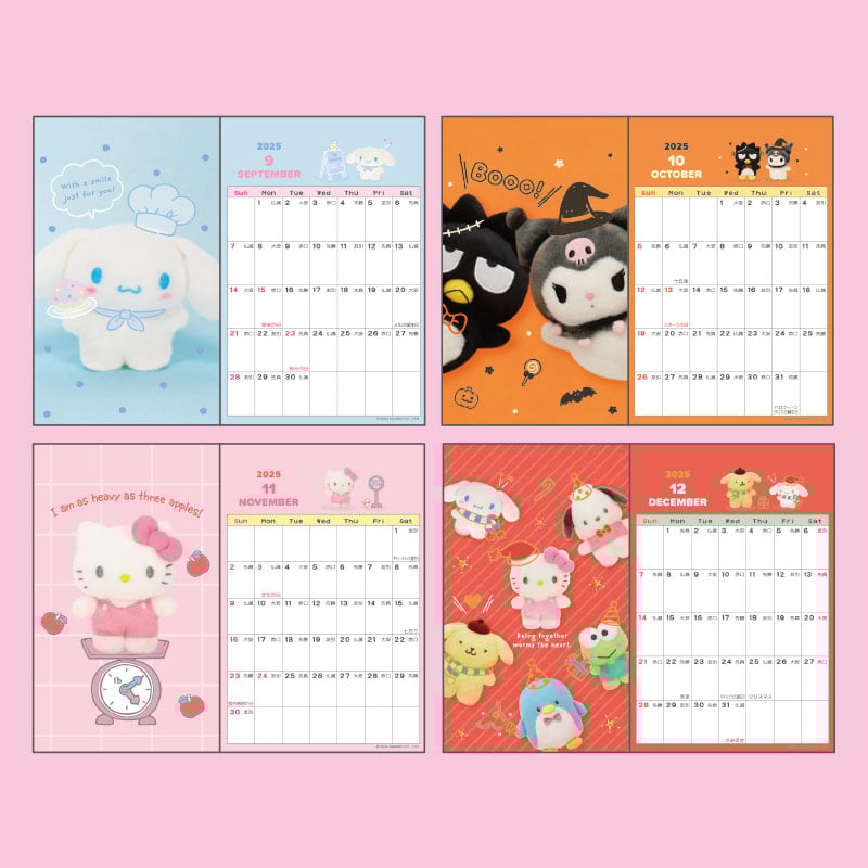 Sanrio Characters 2025 Postcard Desk Calendar Cheap Sale Visit New