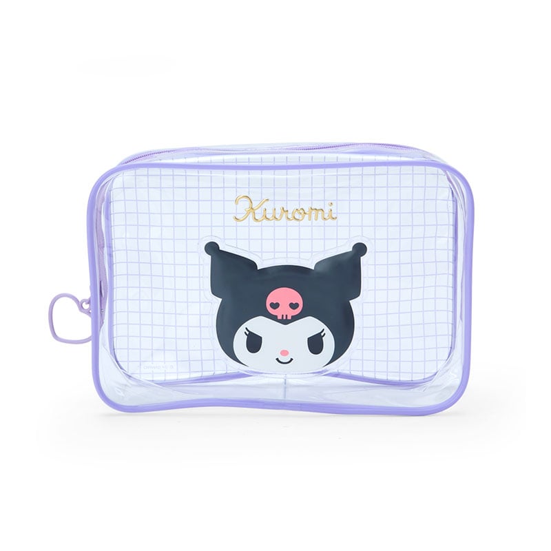 Kuromi Clear Grid Zipper Pouch Original Cheap Online