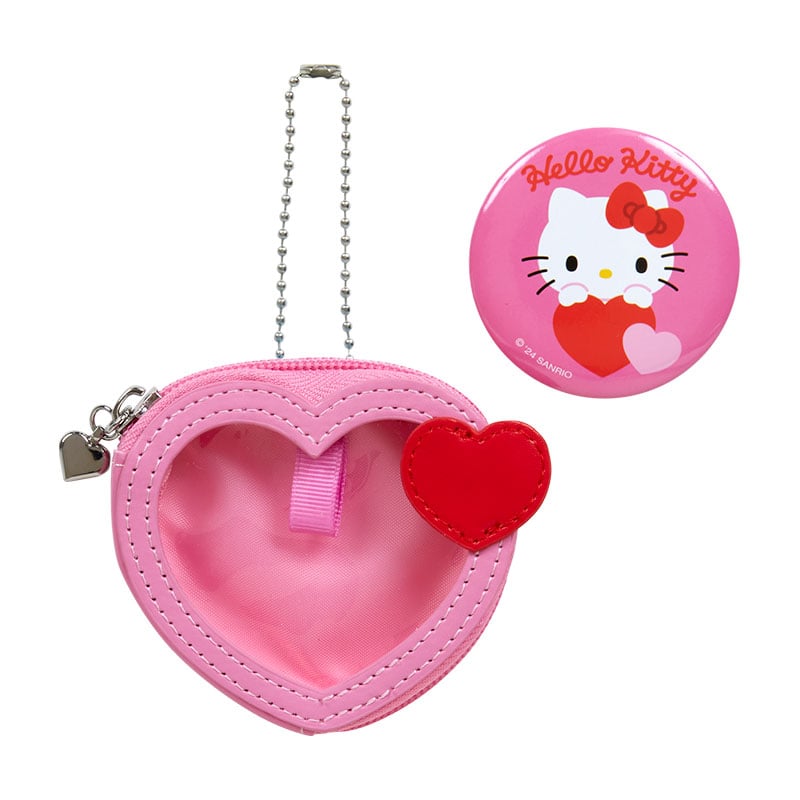 Hello Kitty Mini Pouch and Pin Set (Big Heart Series) Clearance Latest