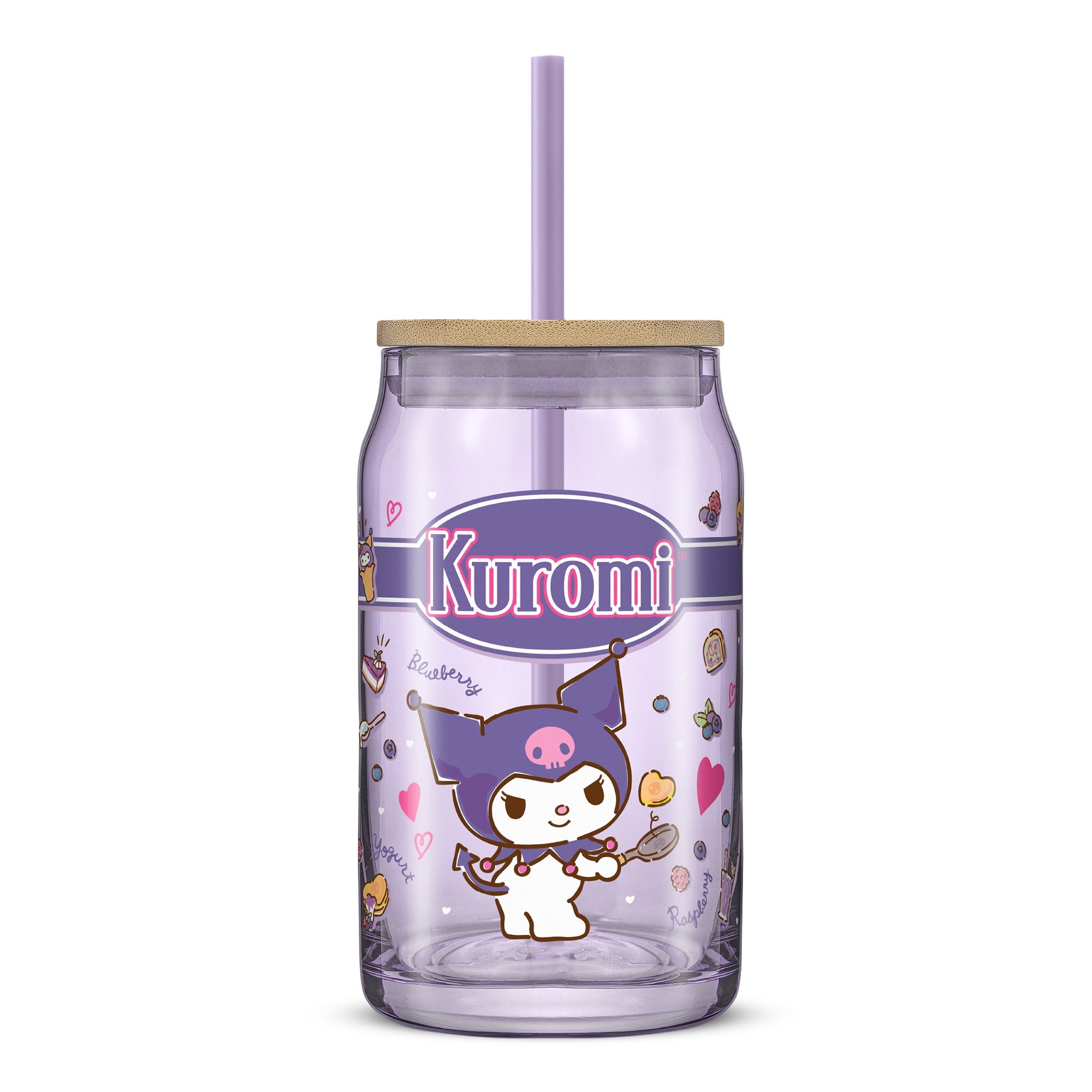 Kuromi Favorite Flavor Lidded Glass Tumbler Cheap Sale Outlet Store