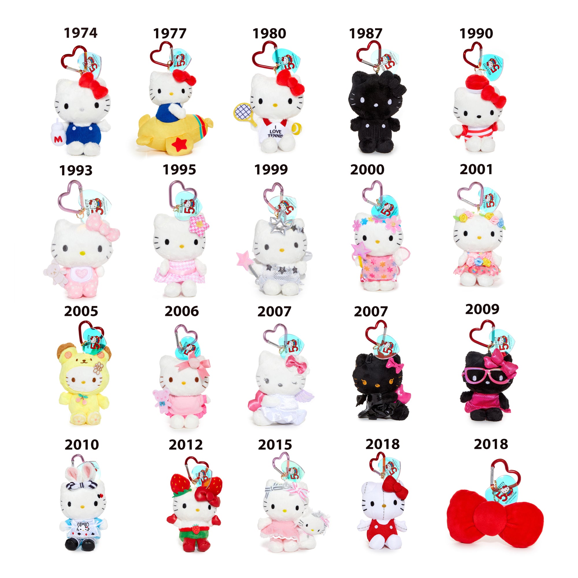 Hello Kitty 50th Anniversary Plush Mascot (2018) Outlet Low Pice Fee Shipping
