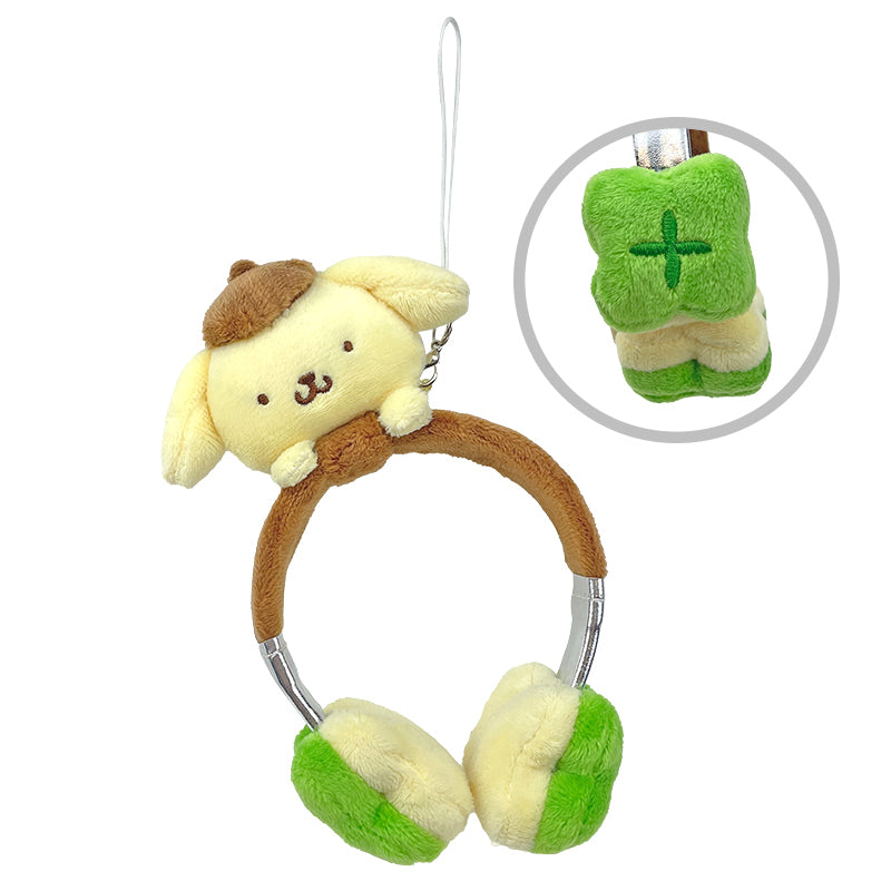 Pompompurin Plush Headphones Bag Charm Choice For Sale