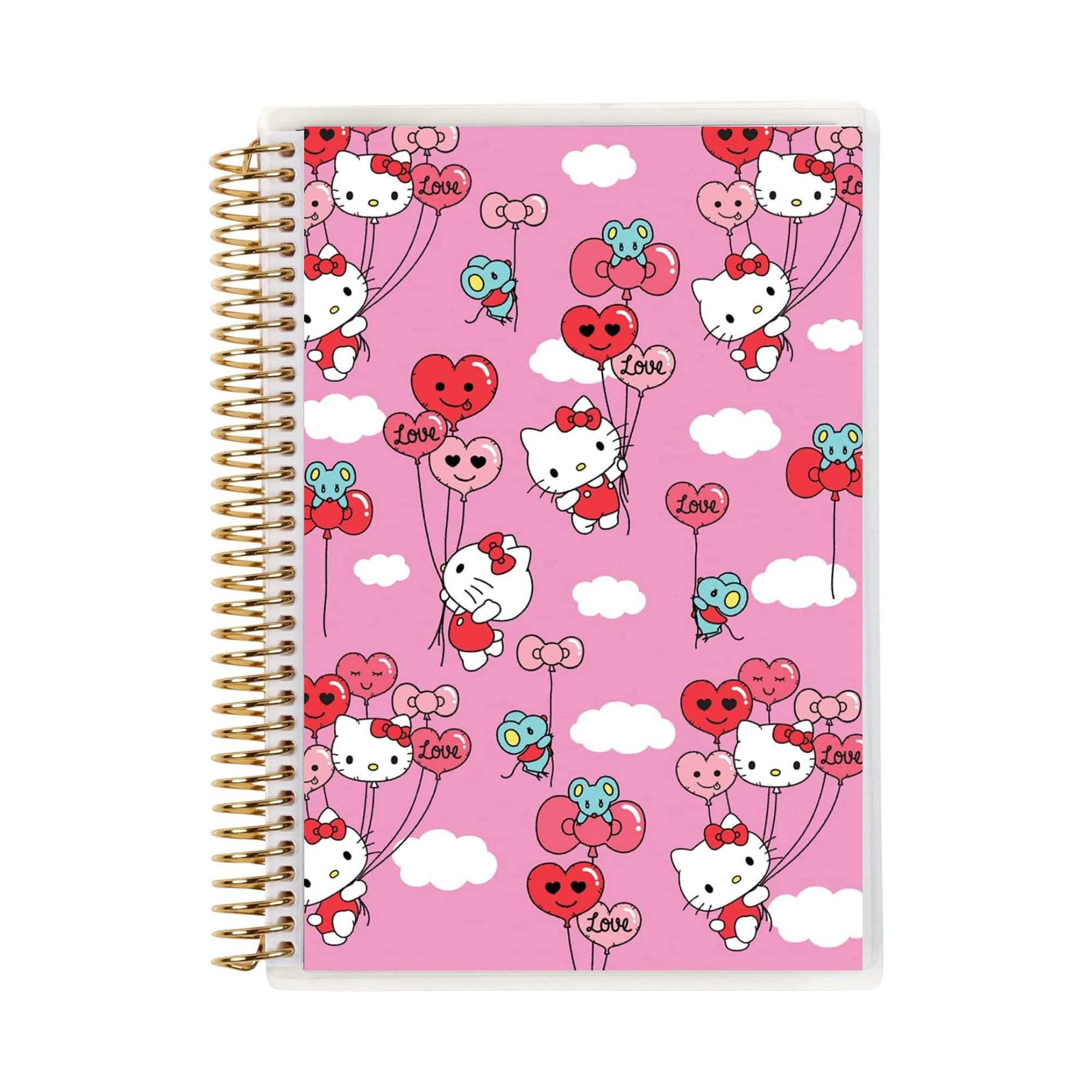 Hello Kitty x Erin Condren Balloons A5 Coiled Notebook With Credit Card Cheap Pice