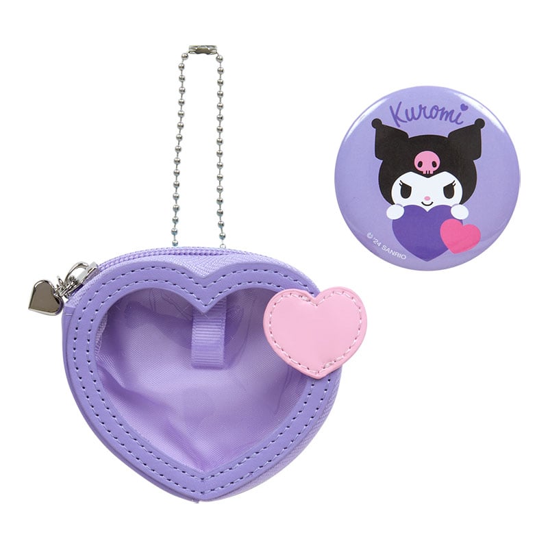 Kuromi Mini Pouch and Pin Set (Big Heart Series) Sale Top Quality