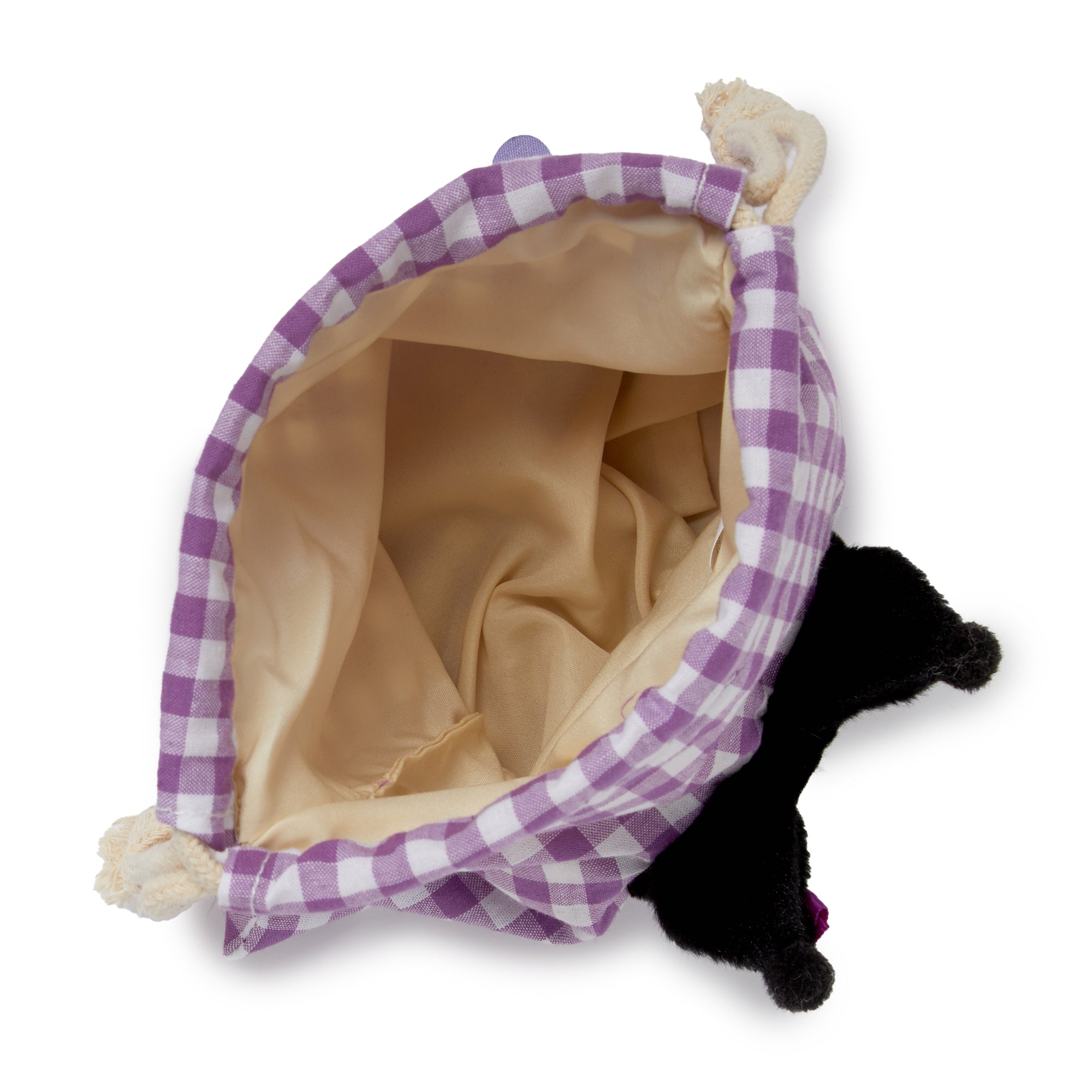 Kuromi Drawstring Pouch (Gingham Cafe Series) Best Wholesale