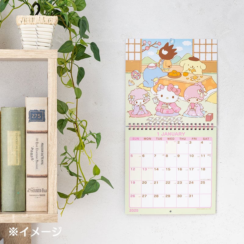 Sanrio Characters 2025 Wall Calendar Cheap Sale 100% Original