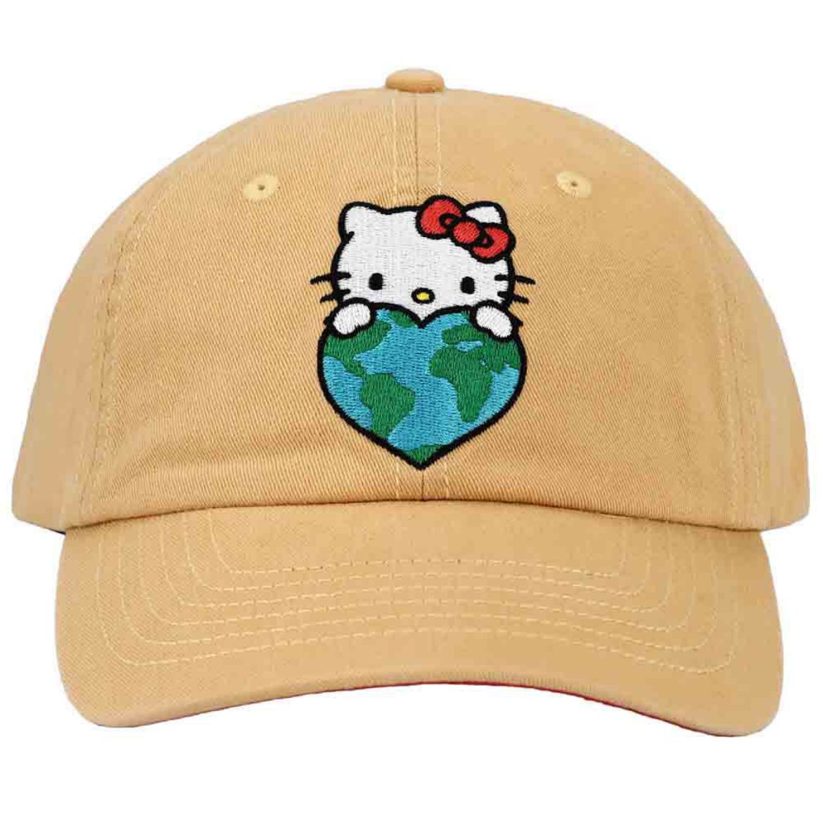 Hello Kitty I Love Earth Embroidered Hat Free Shipping Shop Offer