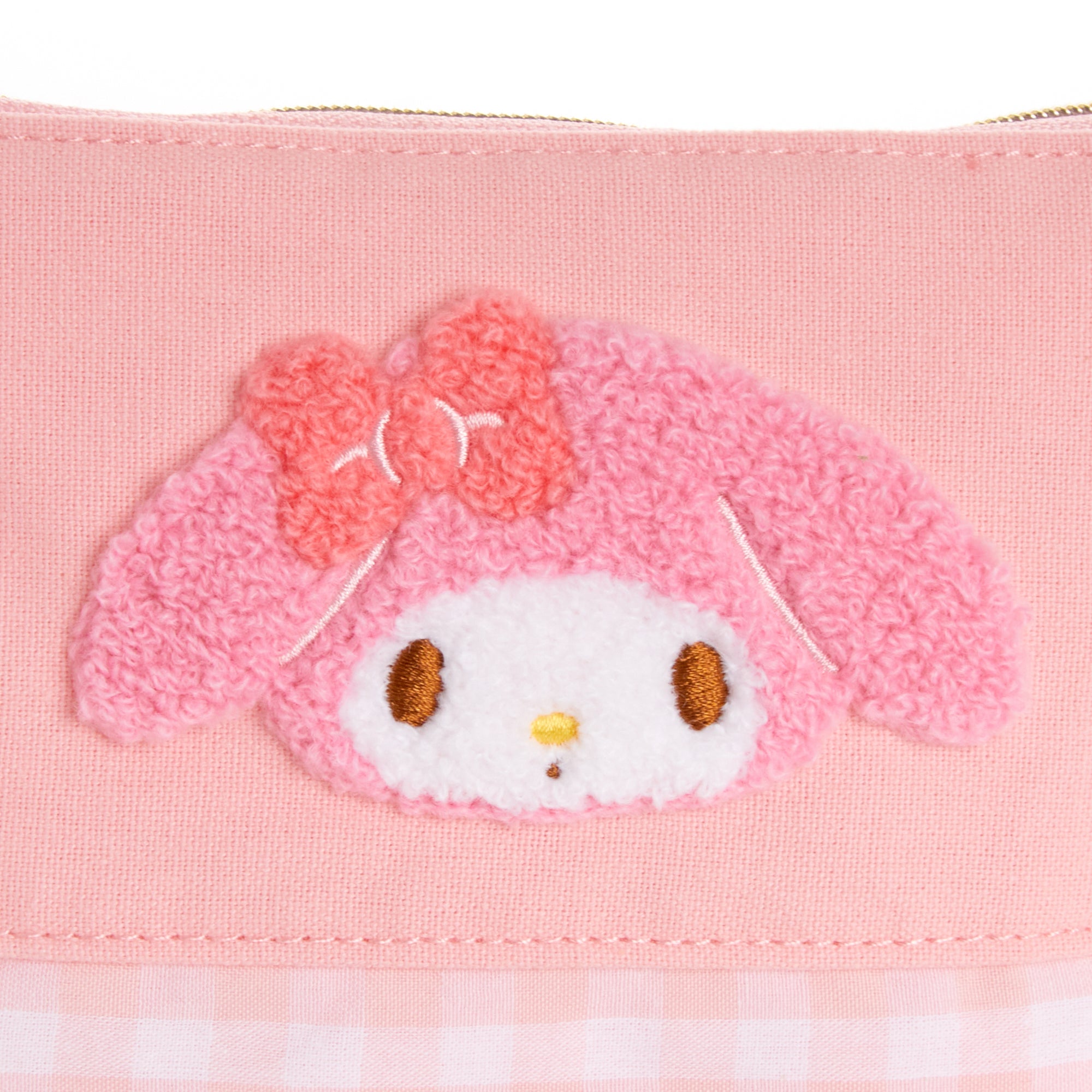 My Melody Chenille Gingham Zipper Pouch Sale View