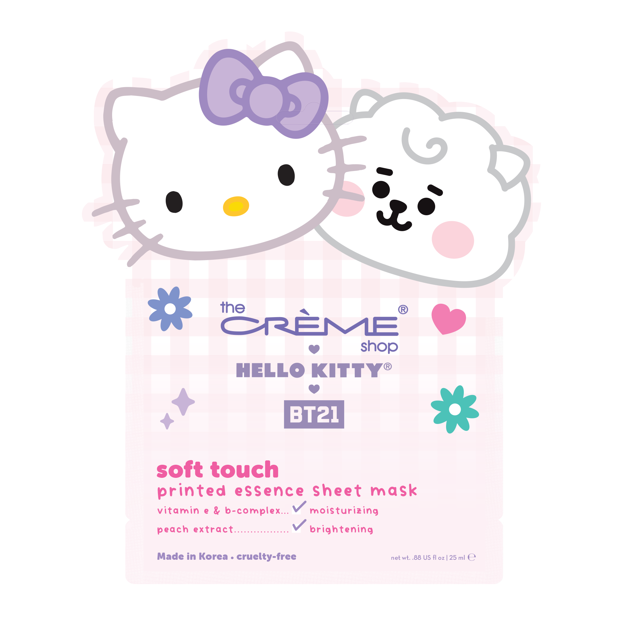 Hello Kitty & BT21 Soft Touch Printed Essence Sheet Mask How Much Online