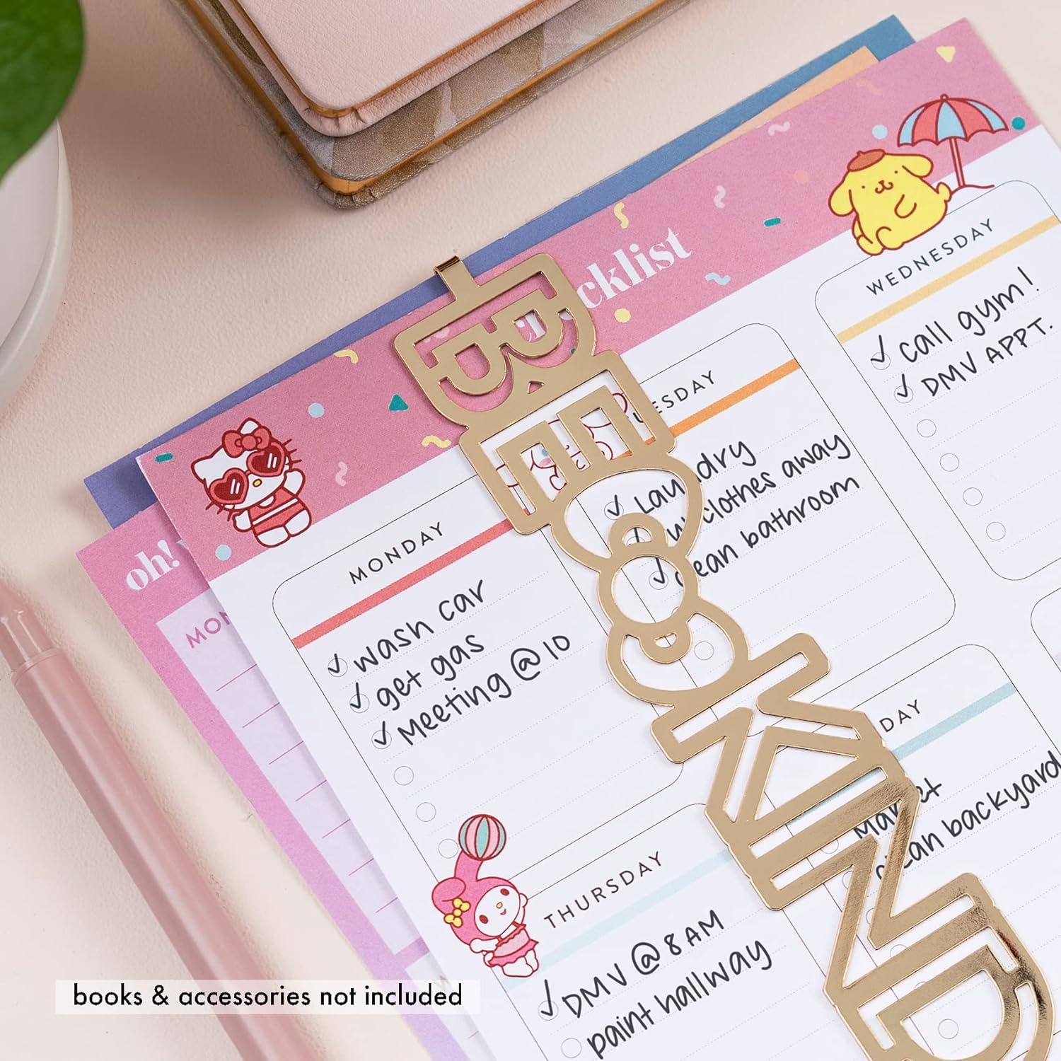 Hello Kitty x Erin Condren Be Kind Metal Bookmark 2025 Unisex For Sale