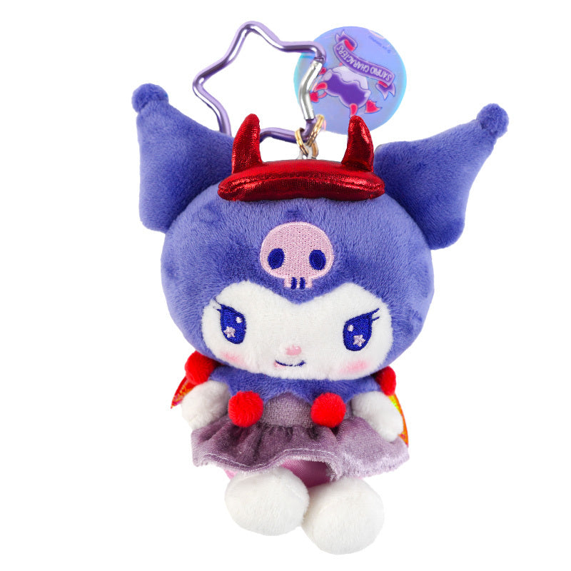 Kuromi Dark Plush Mascot Keychain  (Bright and Dark Angel Series) Cheap Pice Discount Authentic