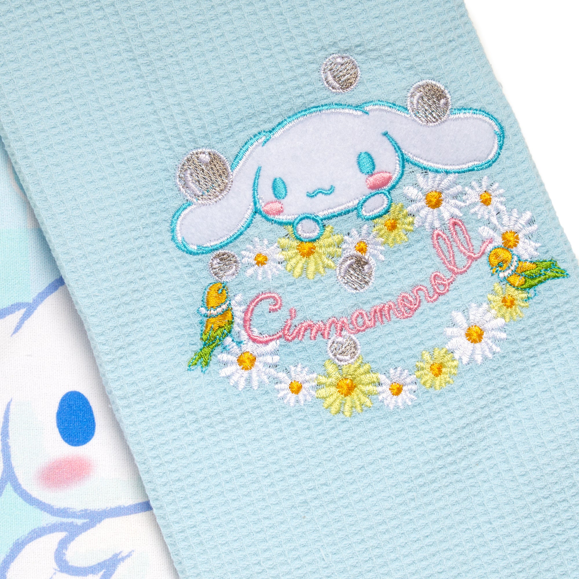 Cinnamoroll Gingham Floral Kitchen Towel Set From China
