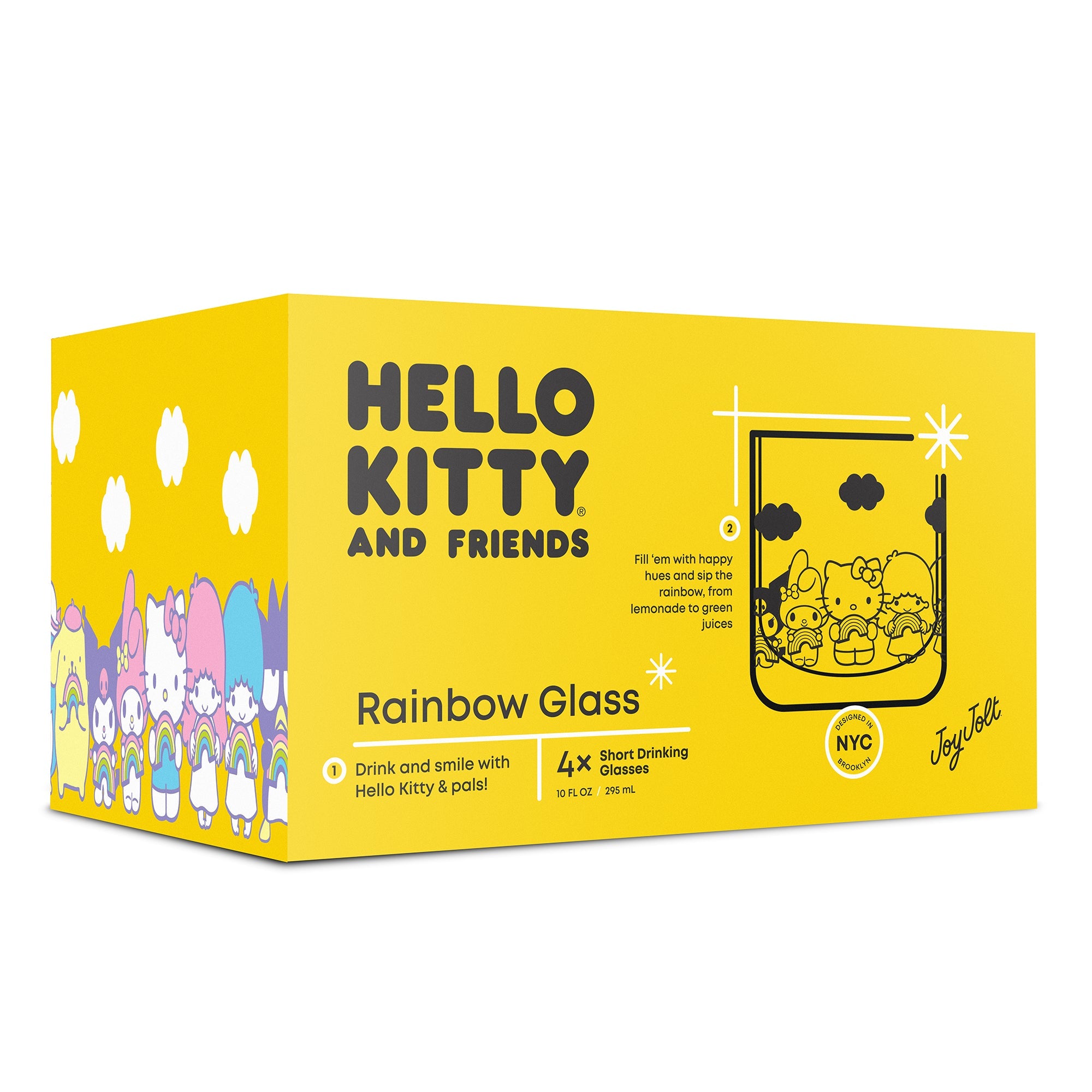Hello Kitty and Friends Rainbow Short Drinking Glasses (Set of 4) Discount View