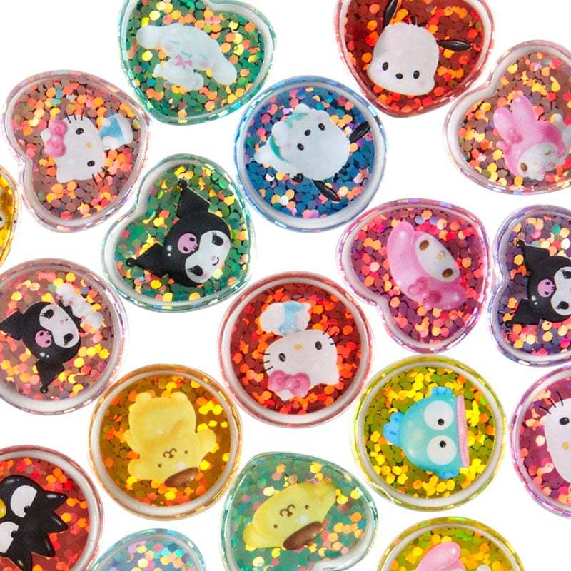 Sanrio Characters 20-Pc Mini Glitter Sticker Pack Free Shipping Fake