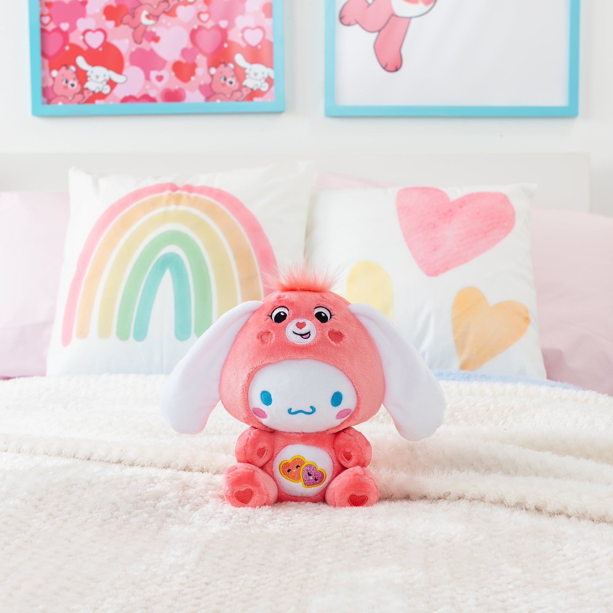 Cinnamoroll x Care Bears 8 Plush (Love-a-Lot Bear) Free Shipping Sale Online