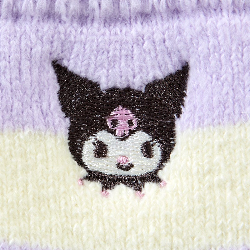 Kuromi Cozy Cuff Striped Lounge Socks Outlet Footlocker Finishline