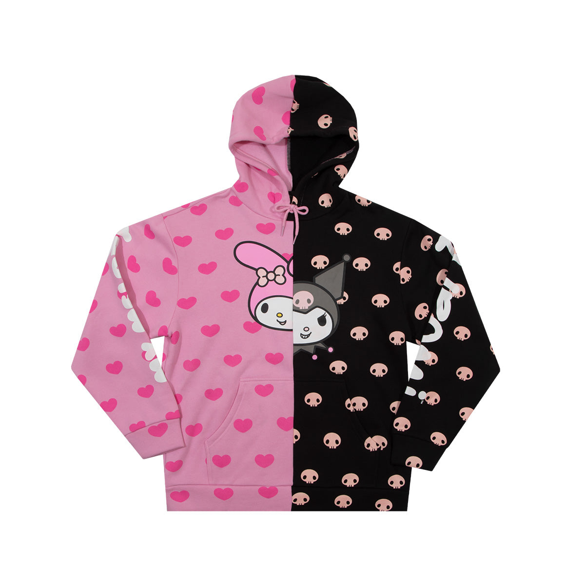 My Melody & Kuromi Split Pullover Hoodie Shop For Sale