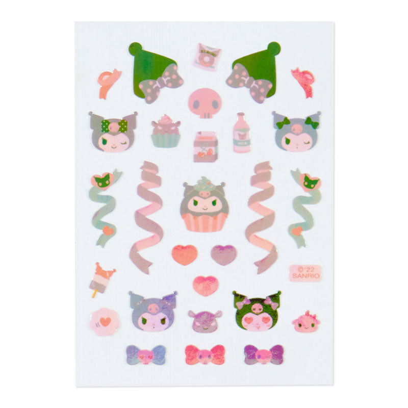 Kuromi Holographic Kawaii Stickers With Credit Card Cheap Online