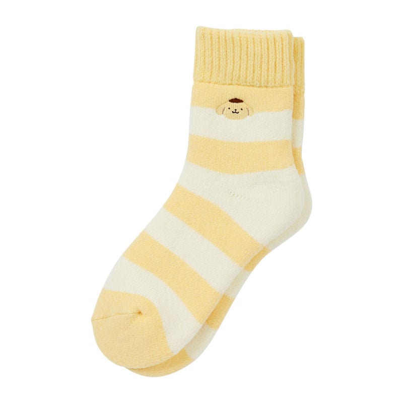 Pompompurin Cozy Cuff Striped Lounge Socks Visit New For Sale
