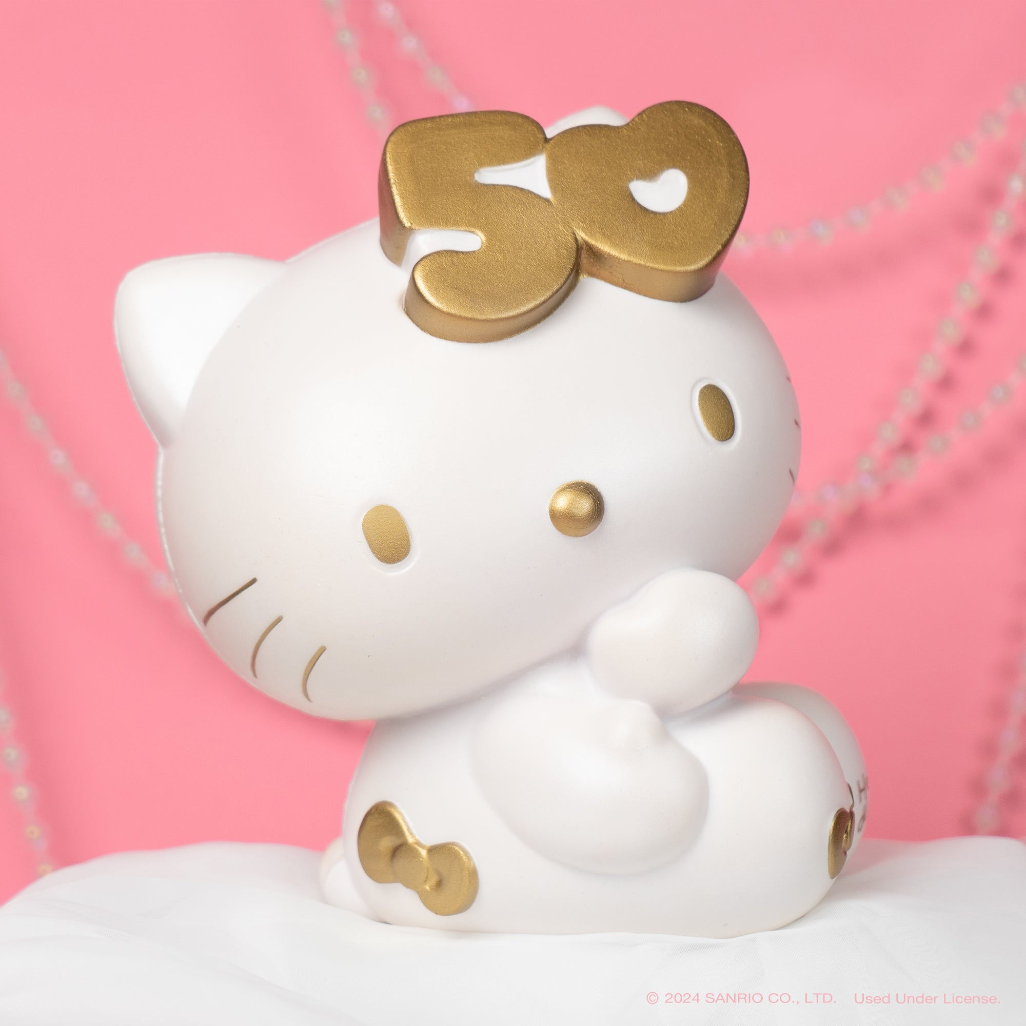 Hello Kitty 50th Anniversary Gold Jumbo SquiSHU Sale For Nice