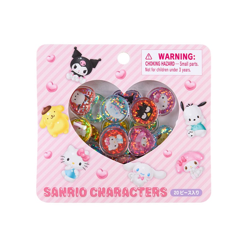 Sanrio Characters 20-Pc Mini Glitter Sticker Pack Free Shipping Fake