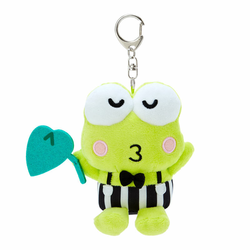 Keroppi Plush Mascot Keychain (Happy Song and Dance Series) Clearance Free Shipping