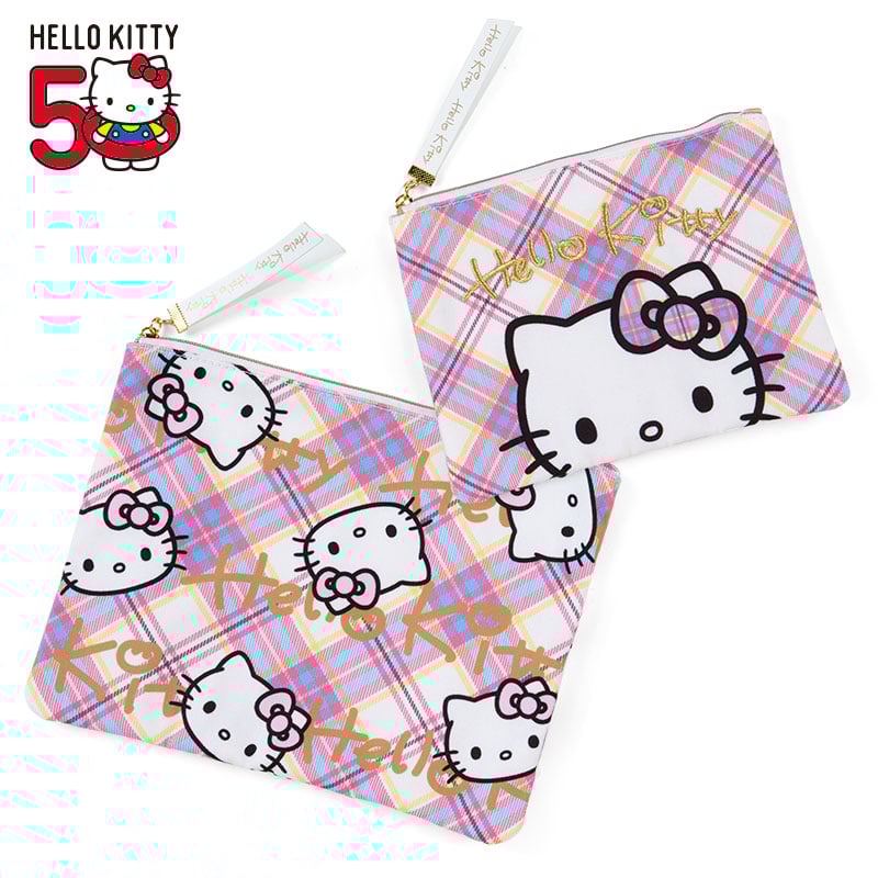 Hello Kitty 2-Piece Pouch Set (Hello Kitty Dress Tartan Series) 2025 Sale Online