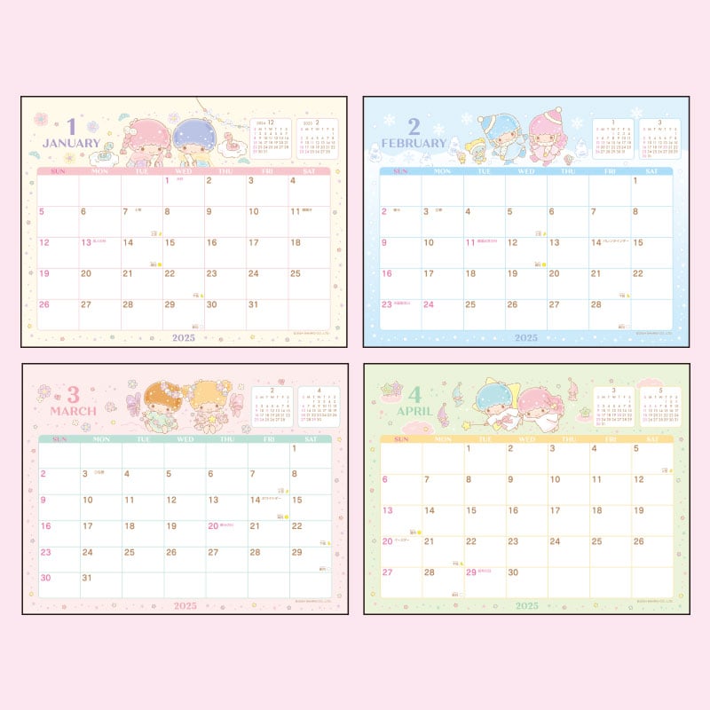 LittleTwinStars 2025 Desk Calendar Buy Cheap Latest