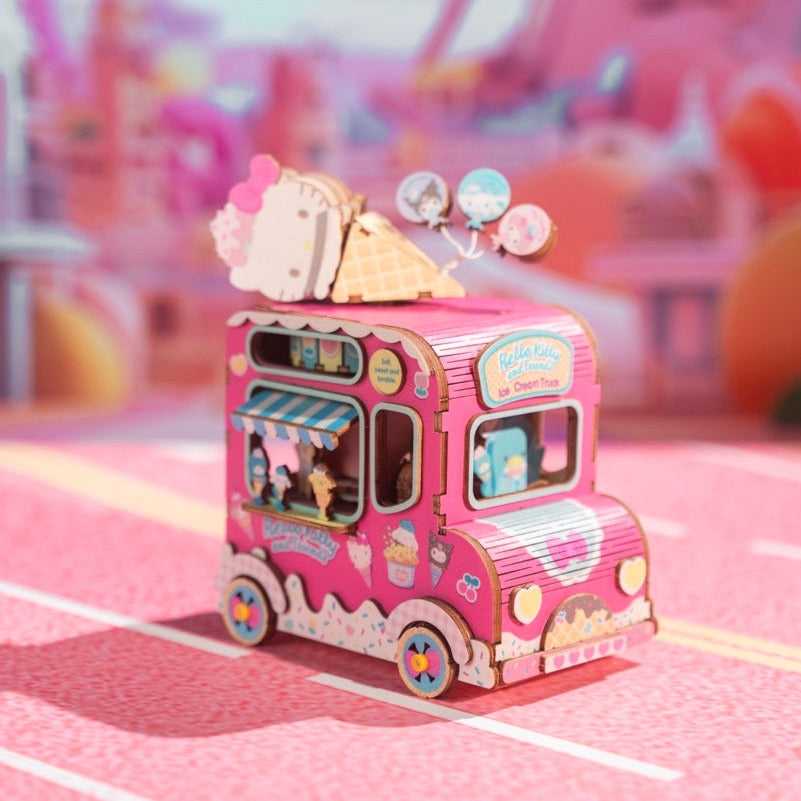 Hello Kitty and Friends Ice Cream Truck 3D Wooden Music Box Puzzle Buy Cheap Wiki