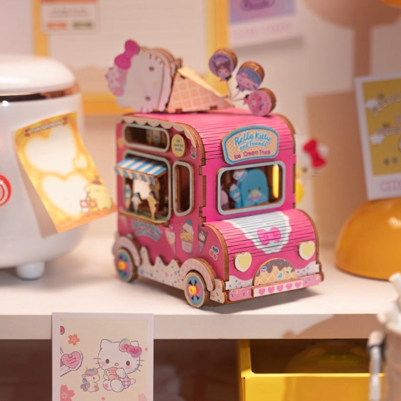 Hello Kitty and Friends Ice Cream Truck 3D Wooden Music Box Puzzle Buy Cheap Wiki