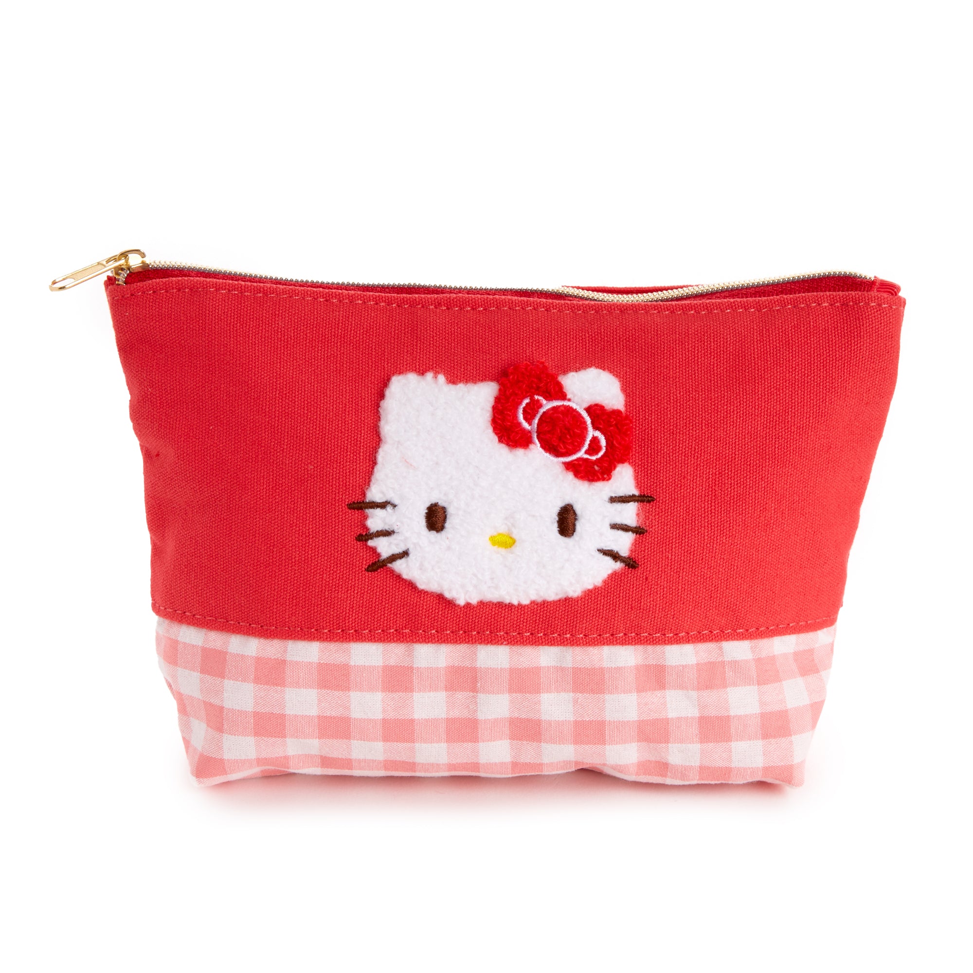 Hello Kitty Chenille Gingham Zipper Pouch Cheap Countdown Package