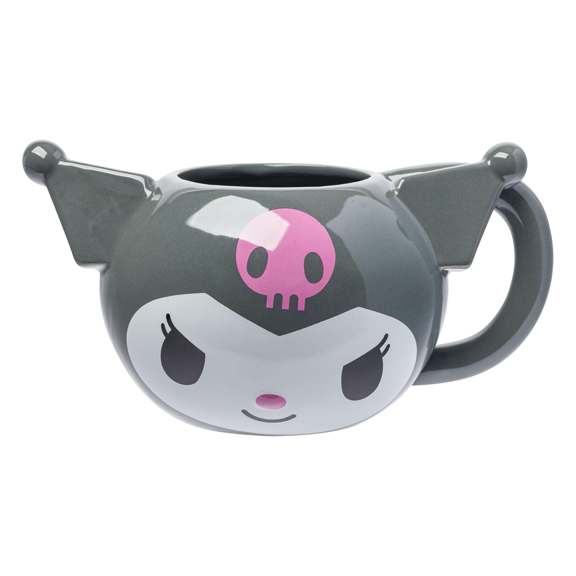 Kuromi Face Sculpted Mug (Gray) Discount Authentic