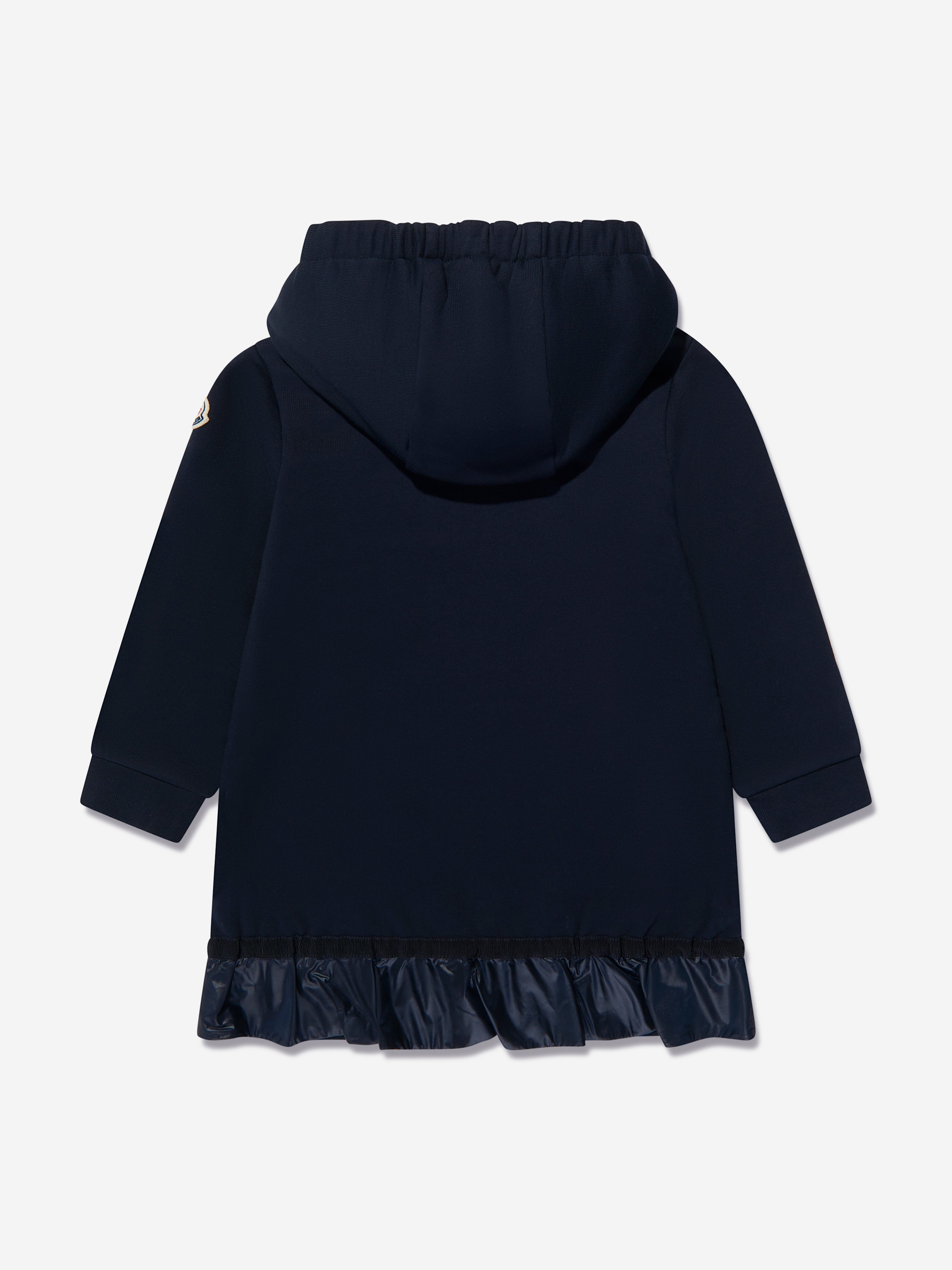 Moncler Enfant Girls Hooded Sweater Dress in Navy Discount Online