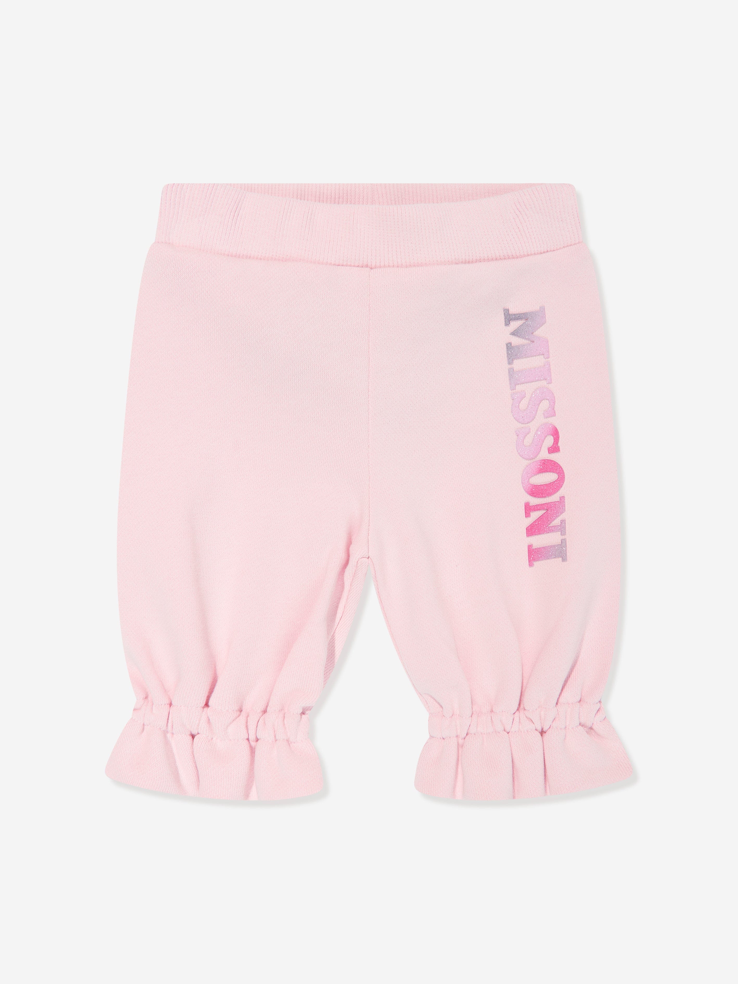 Missoni Baby Girls Logo Joggers in Pink Huge Surprise